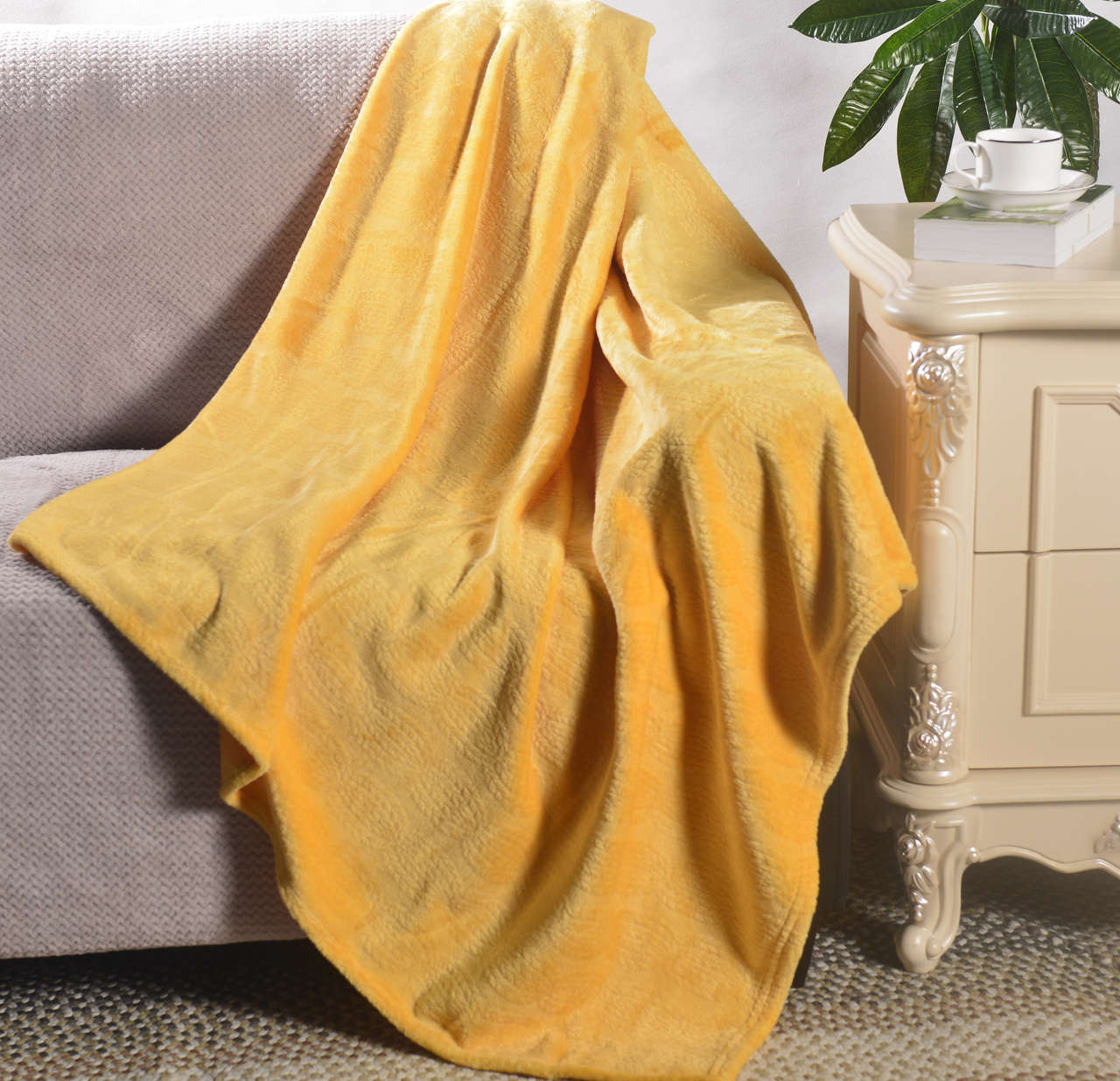 Flannel Jacquard Blanket #BL0306