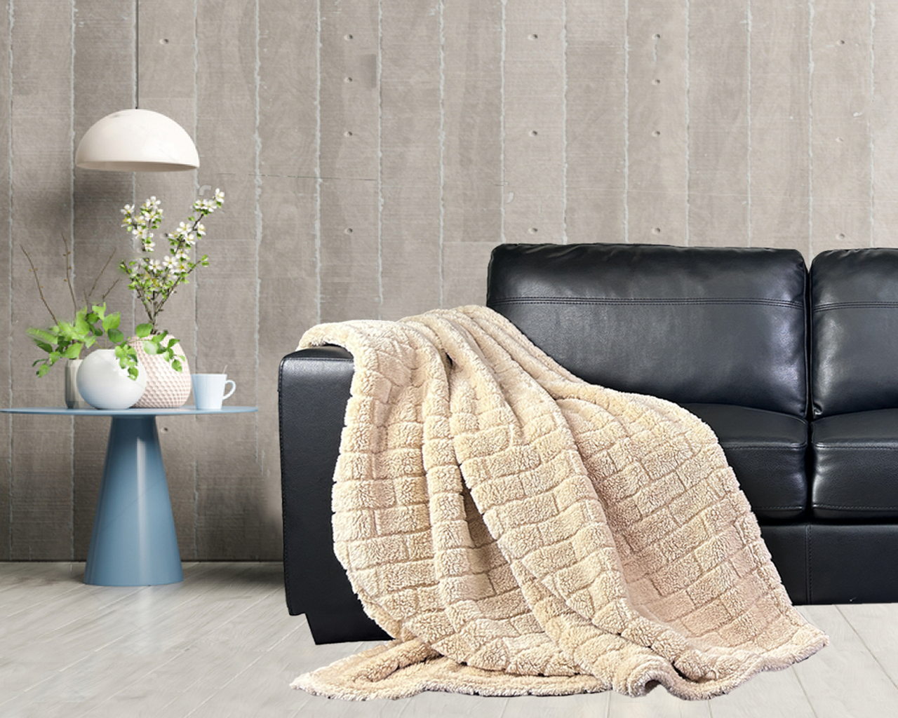 Jacquard Sherpa Blanket